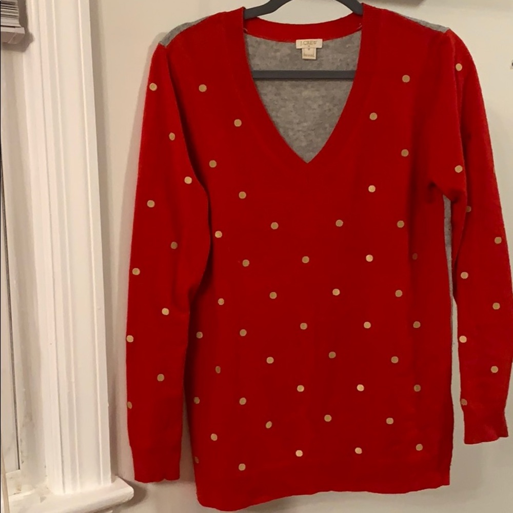 Red J-Crew Sweater